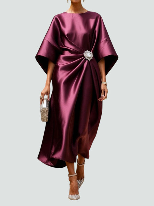 Darcey | Women Elegant Draped Maxi Dress