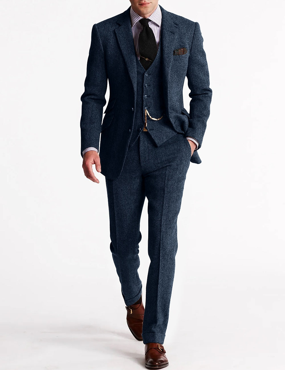 Theo | Men’s Winter Three Piece Tailored Suit Set