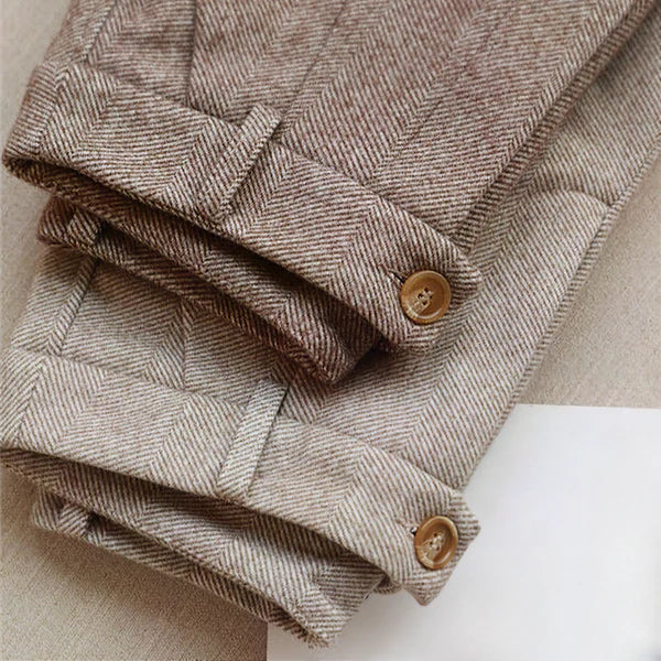 Jack | Men Vintage High-Waist Pleated Trousers