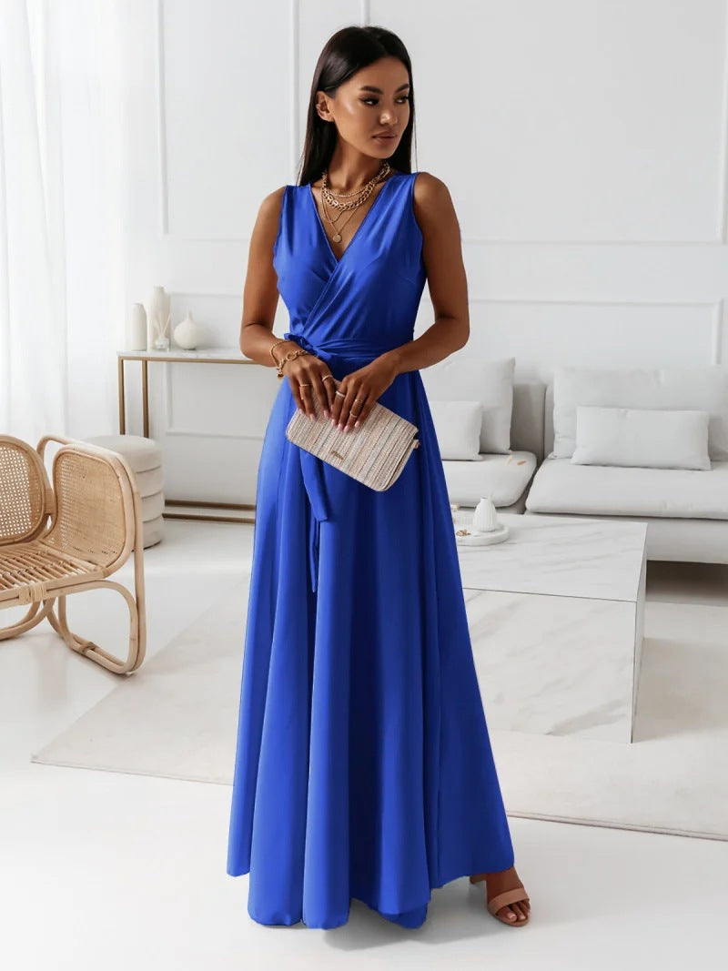 Emily | Women Wedding Guest Elegant Wrap Maxi Dress