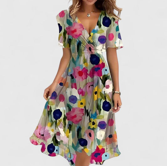 Stella | Women Elegant Floral Mini Dress