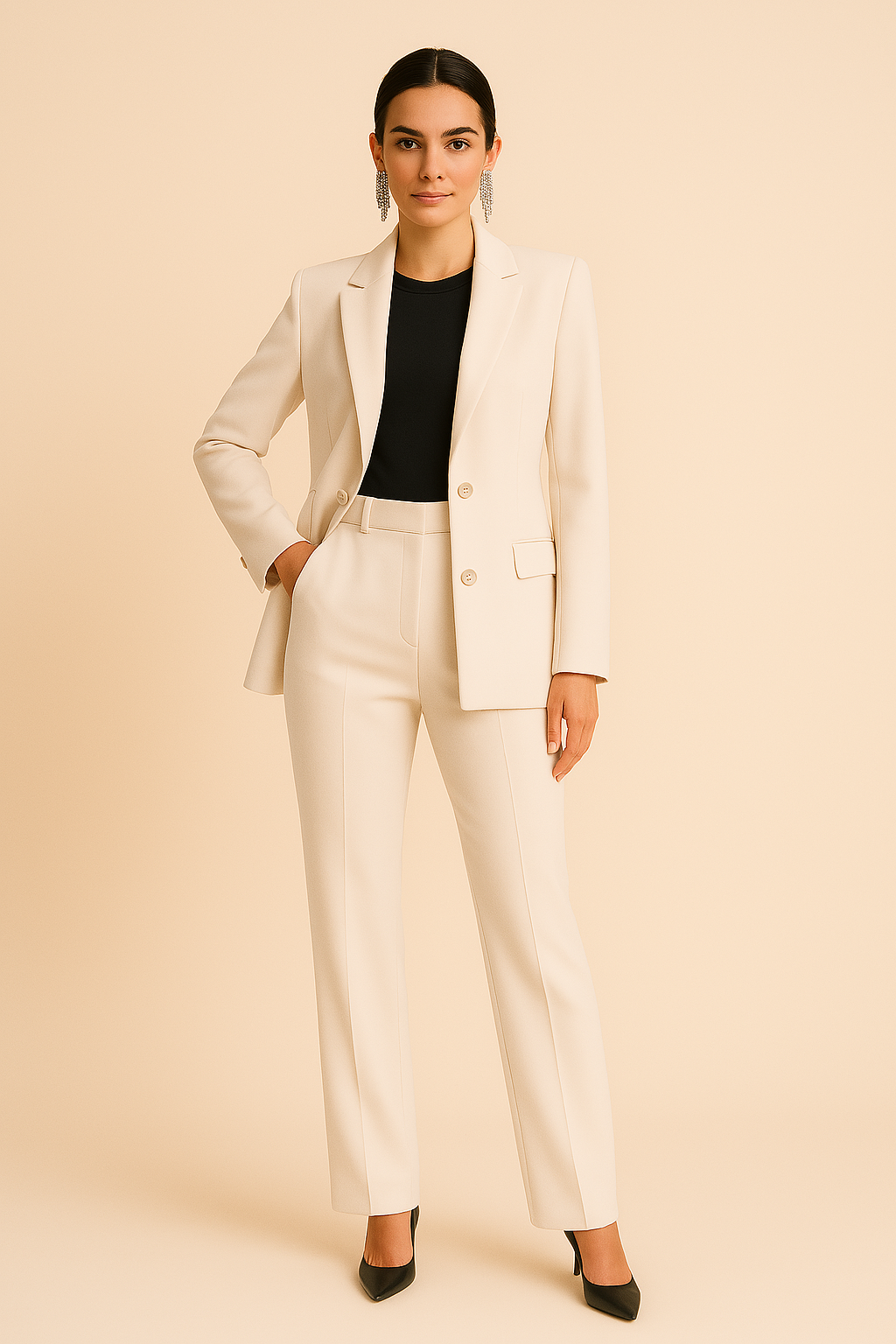 Freya | Women Tailored Summer Blazer Trouser Suit Set