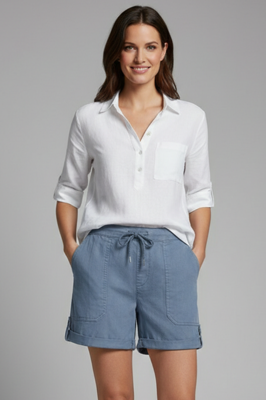 Megan | Women’s Drawstring Casual Pocket Shorts