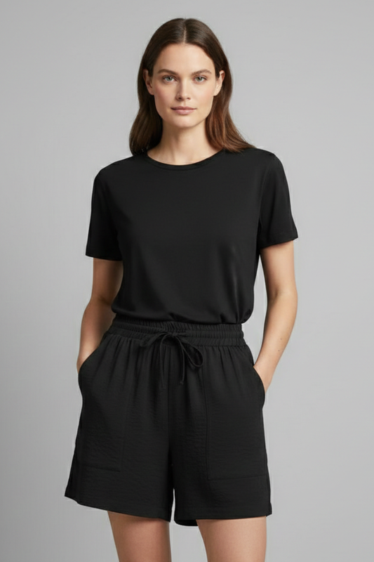 Quinn | Women’s Elastic Waist Casual Drawstring Shorts