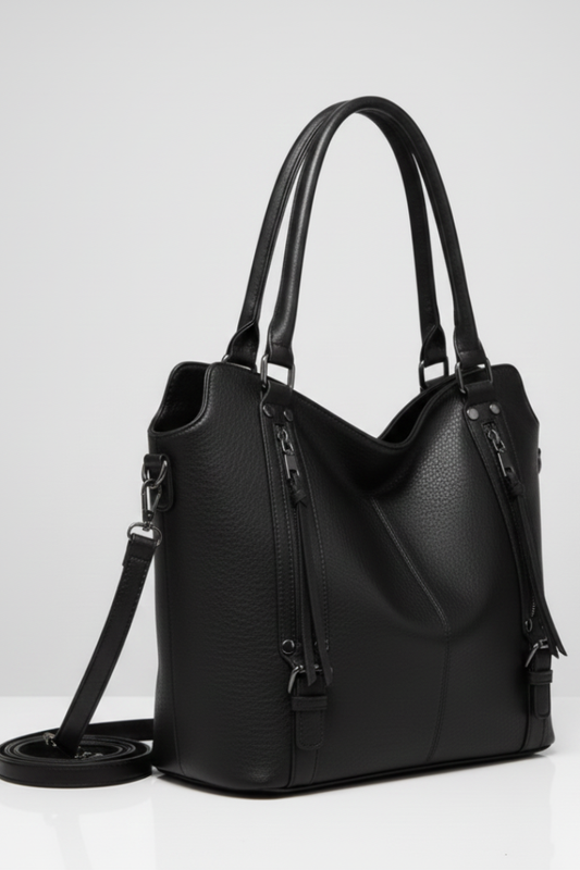 Makayla | Women’s Classic Tote Bag with Dual Handles and Zip Closure