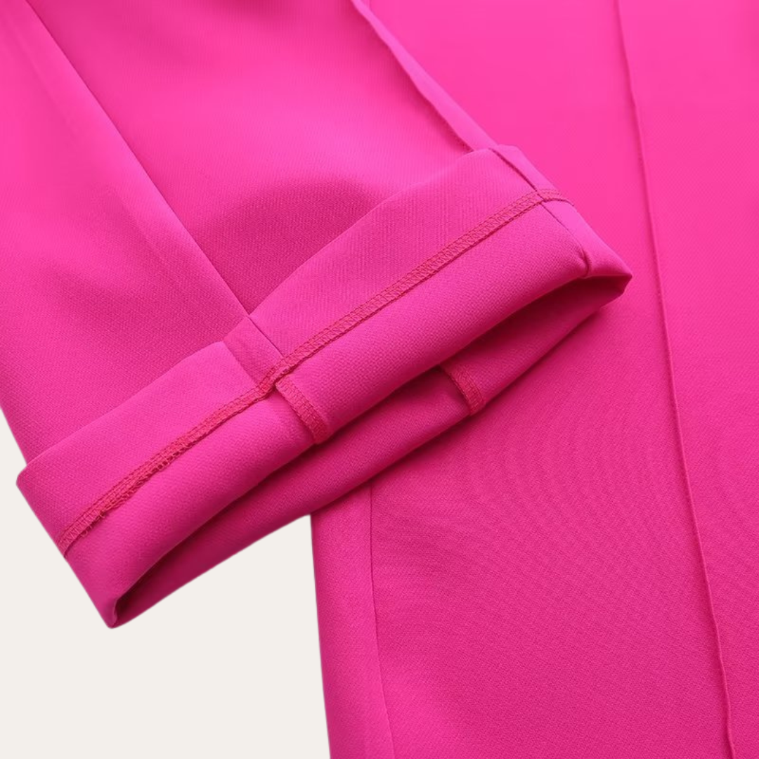 Faith | Women Belted Blazer Wide-Leg Trouser Set