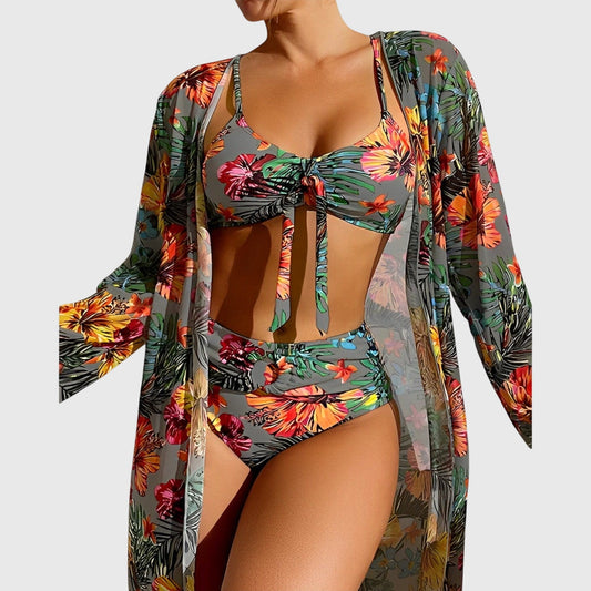Emma | Women’s Tropical Print Bikini Swimsuit Set