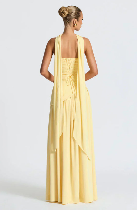 Chloe | Women Wedding Guest Asymmetric Maxi Dress