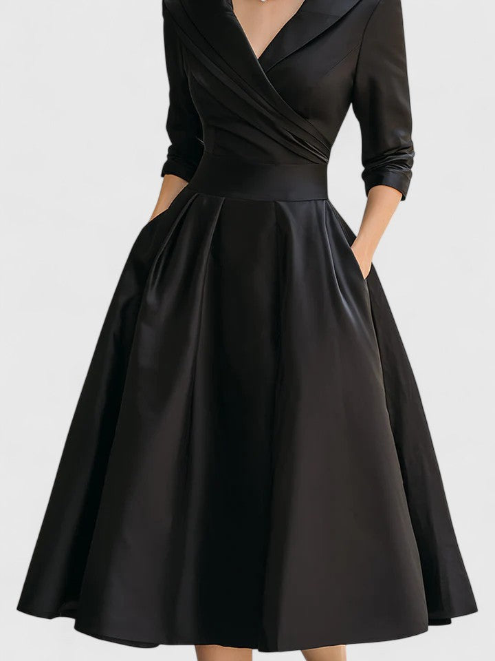Sophia | Women Elegant Off-Shoulder Midi Dress