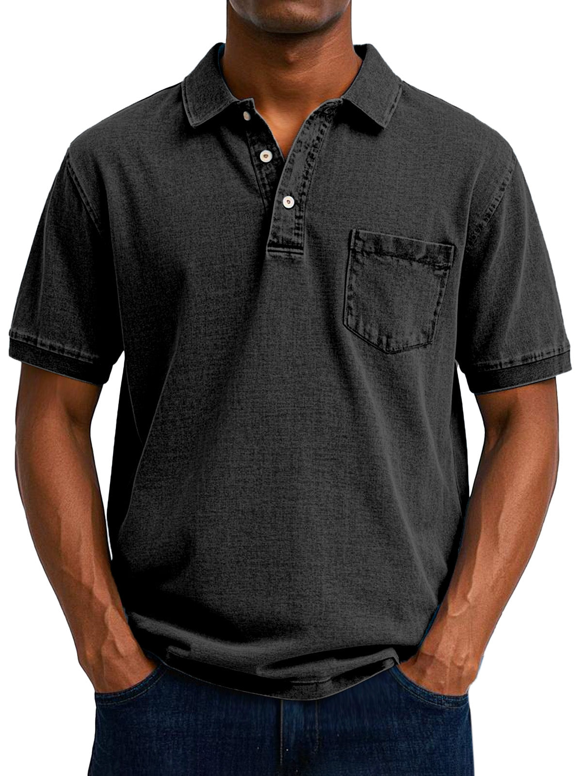 Elliot | Men Vintage Pocket Polo Shirt