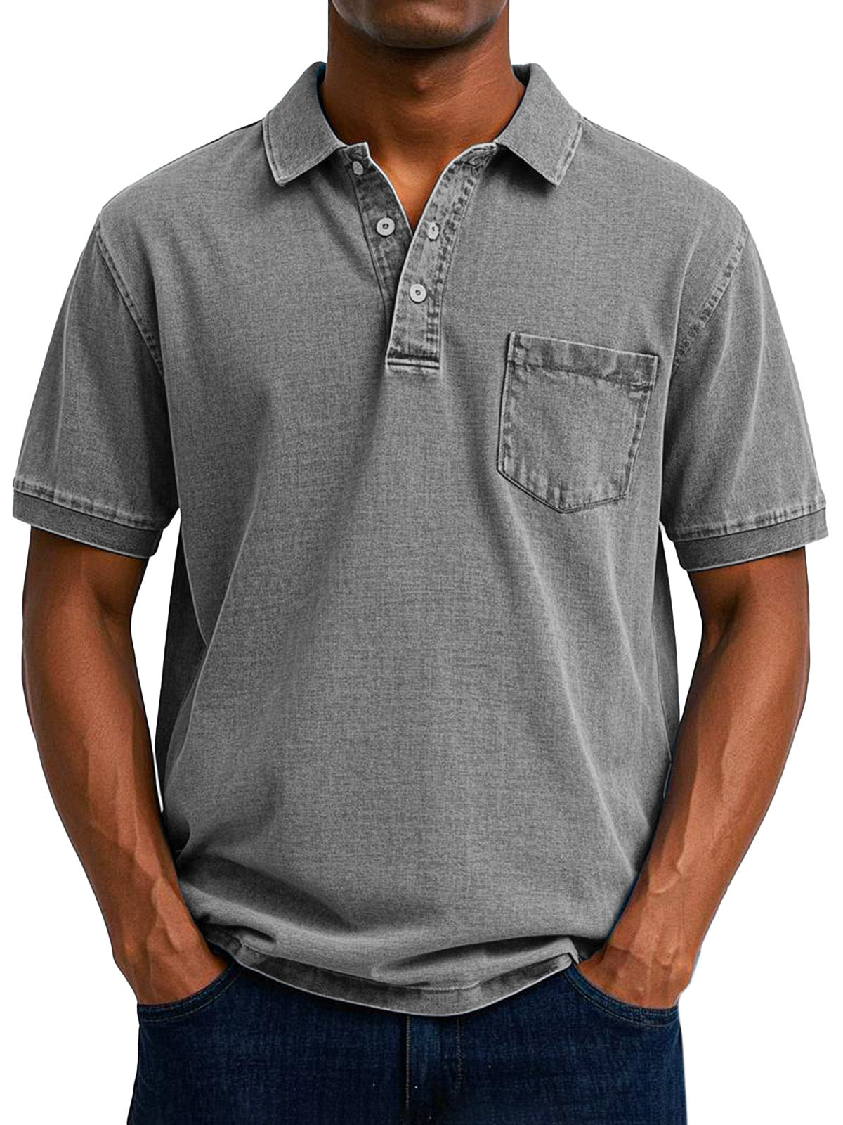 Elliot | Men Vintage Pocket Polo Shirt