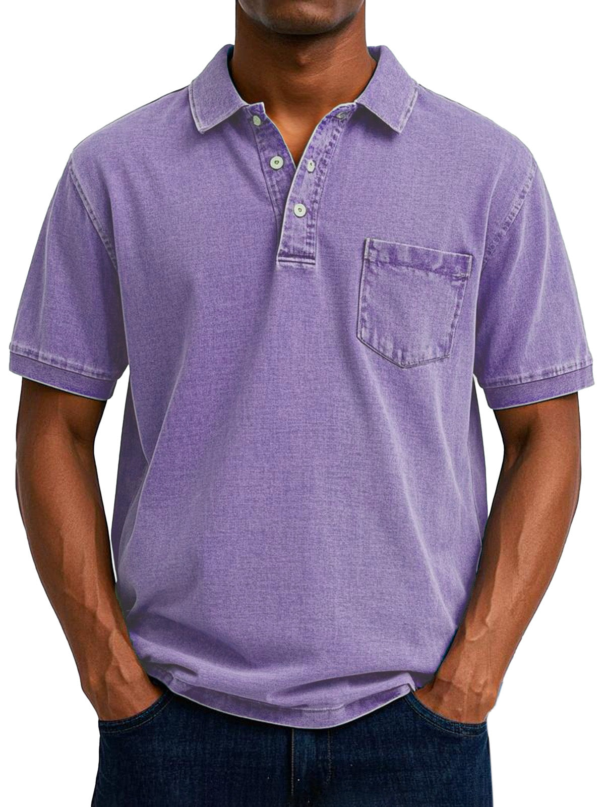 Elliot | Men Vintage Pocket Polo Shirt