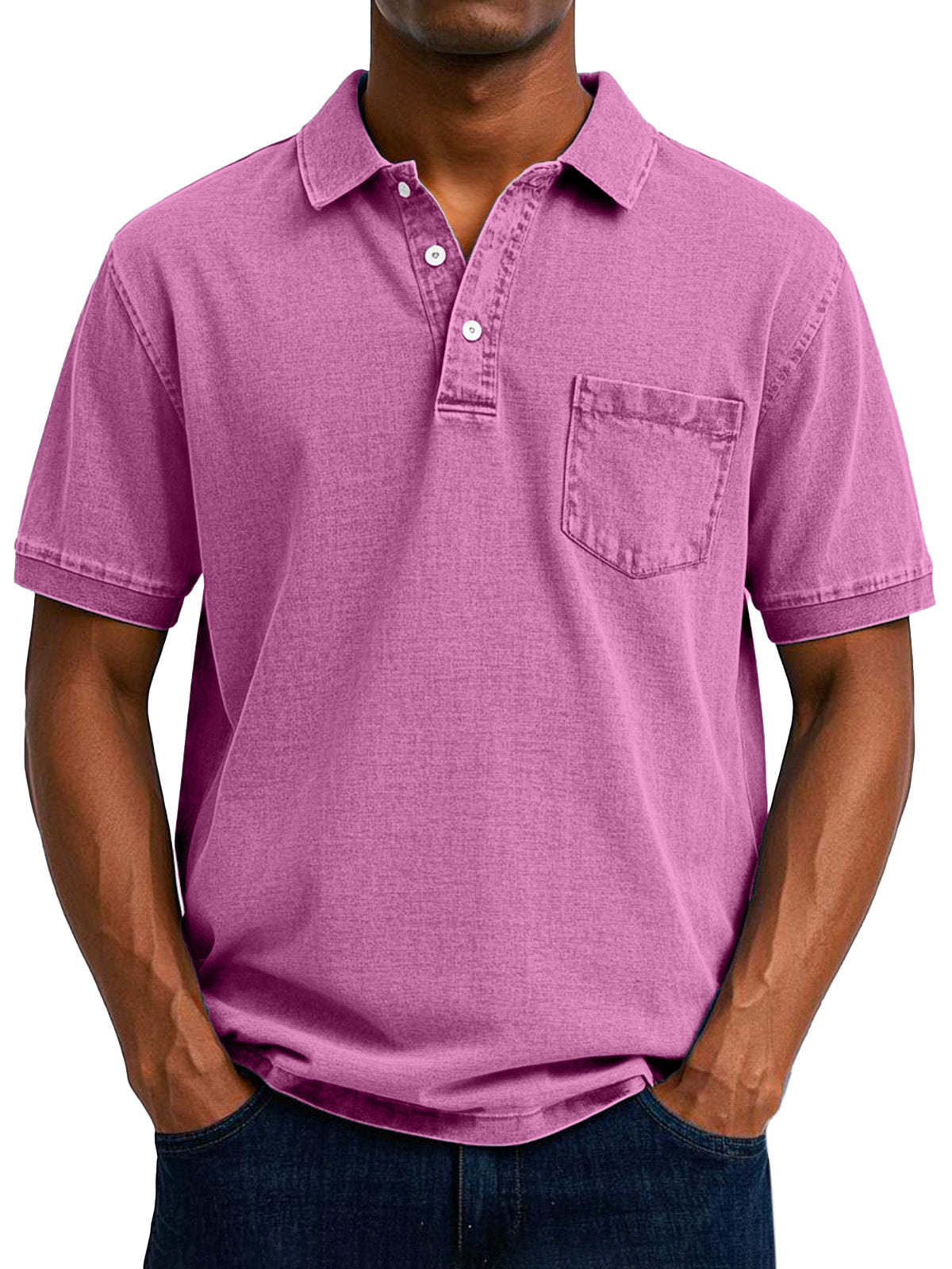 Elliot | Men Vintage Pocket Polo Shirt