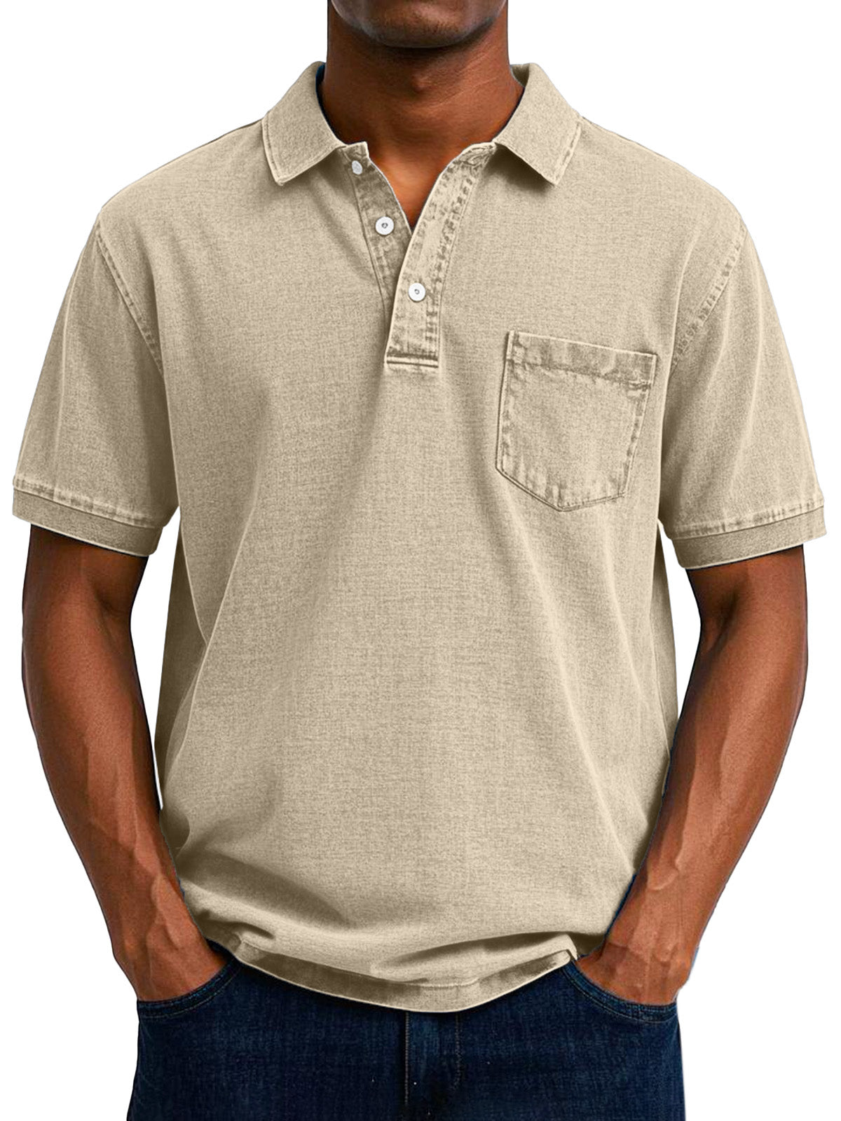 Elliot | Men Vintage Pocket Polo Shirt