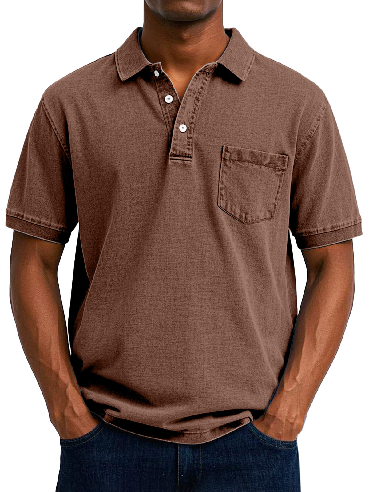 Elliot | Men Vintage Pocket Polo Shirt