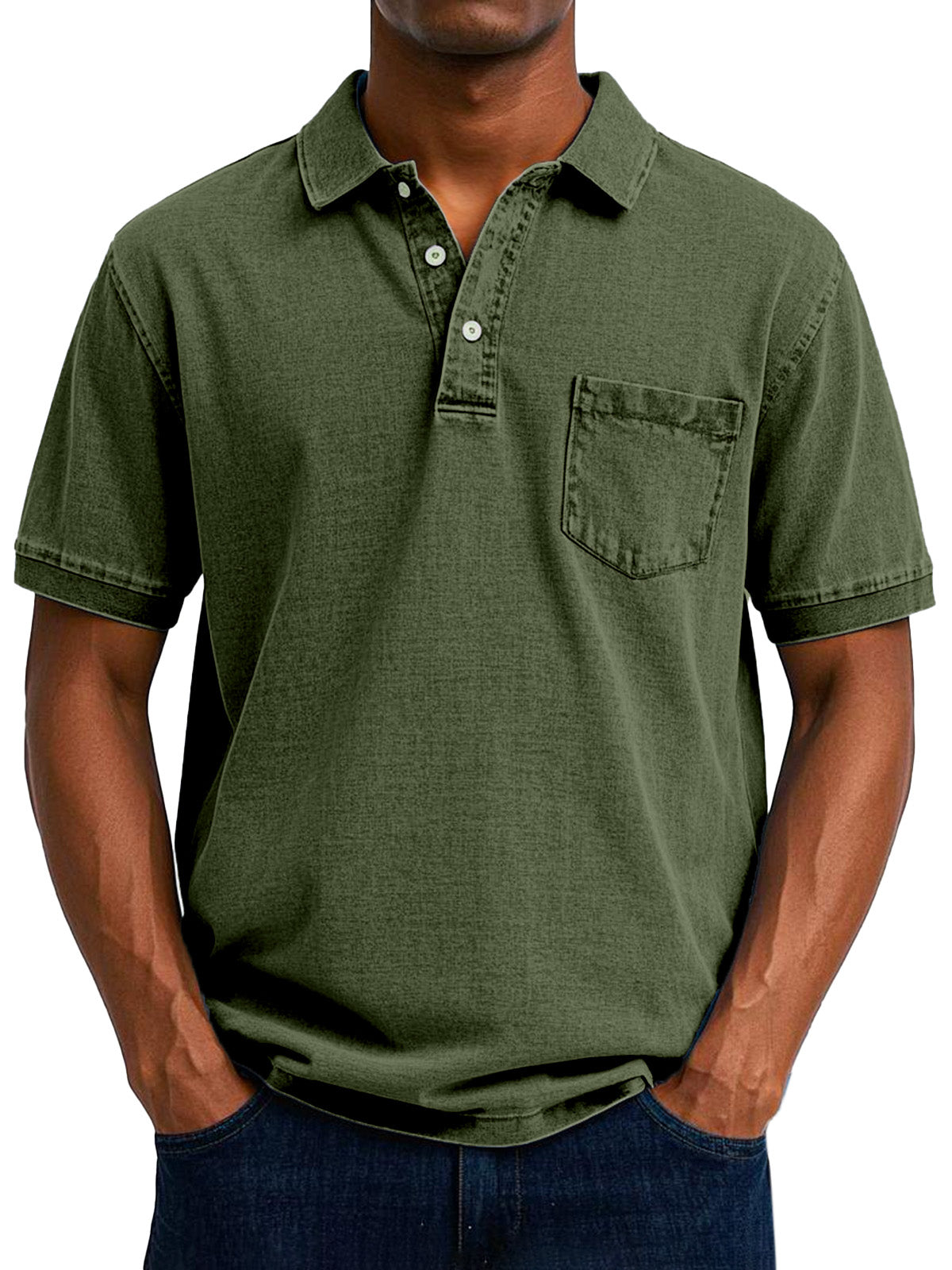 Elliot | Men Vintage Pocket Polo Shirt