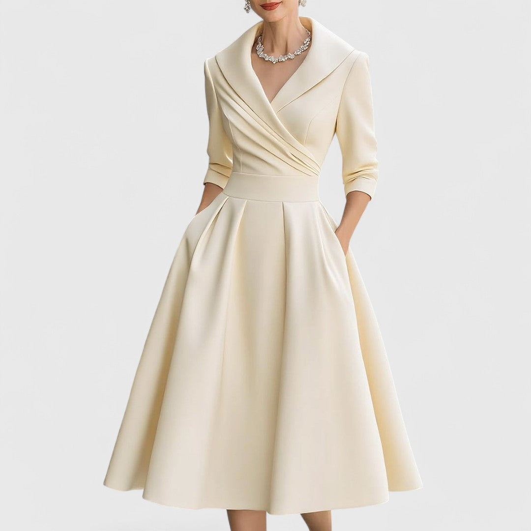 Catherine | Women Elegant A-Line Midi Dress