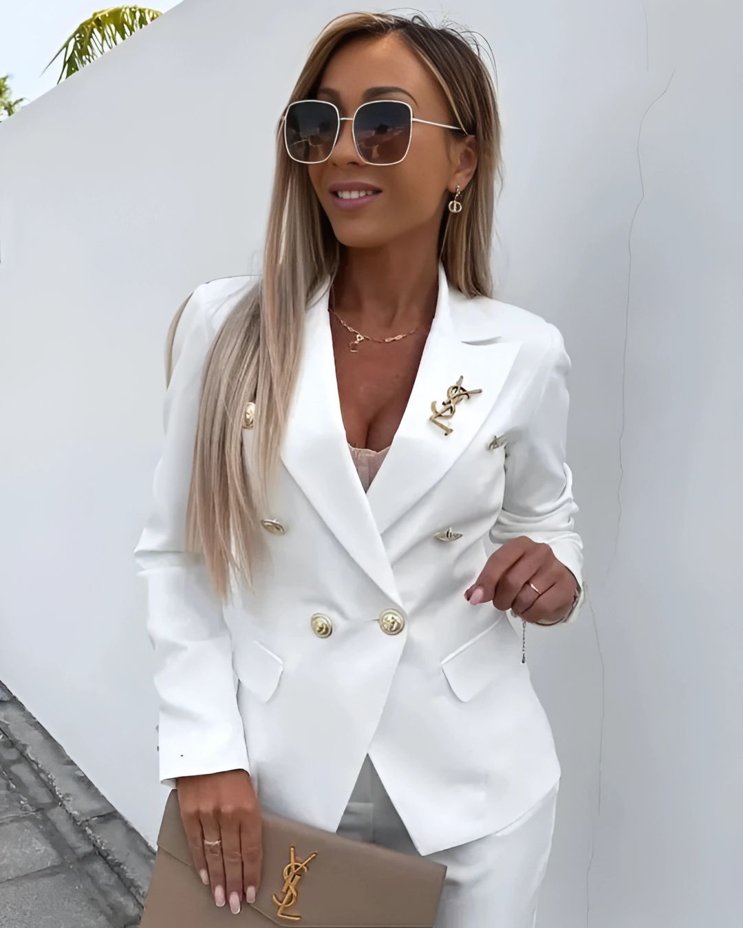 Freya | Women Refined Double-Breasted Suit Set