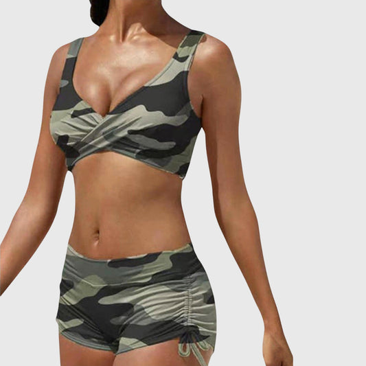 Brooklyn | Women’s Camo Stylish Two-Piece Bikini Swimsuit
