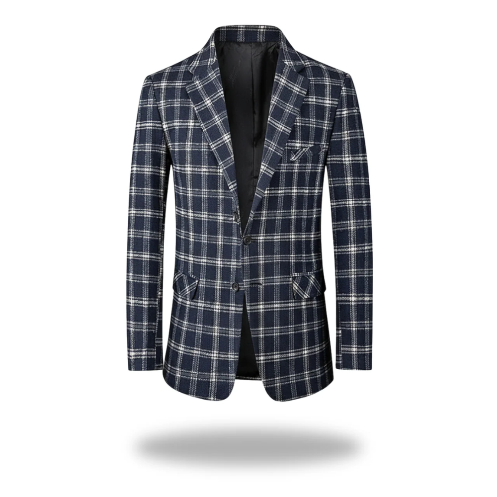 Robert | Men Refined Plaid Tailored Blazer