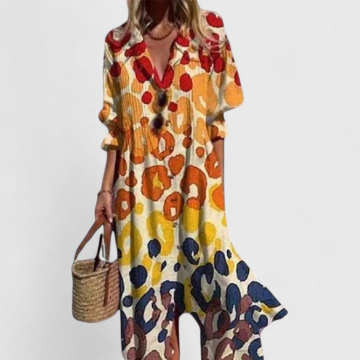 Faye | Women Elegant Floral Boho Dress