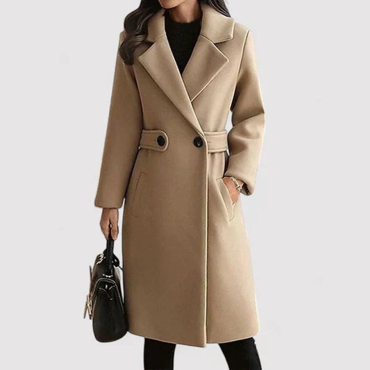 Katie | Women Classic Belted Long Coat