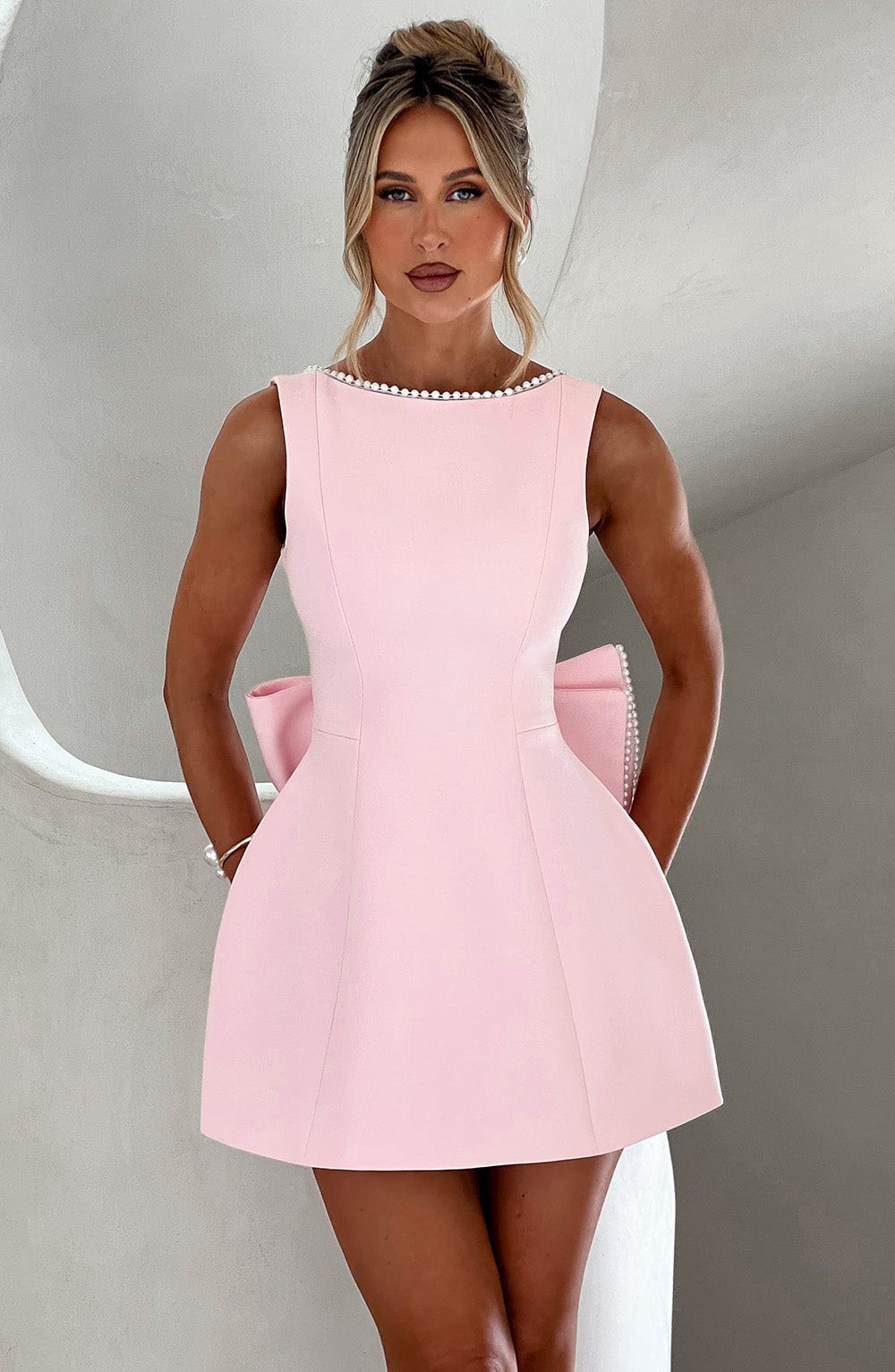 Chloe | Women Wedding Guest Structured Mini Dress