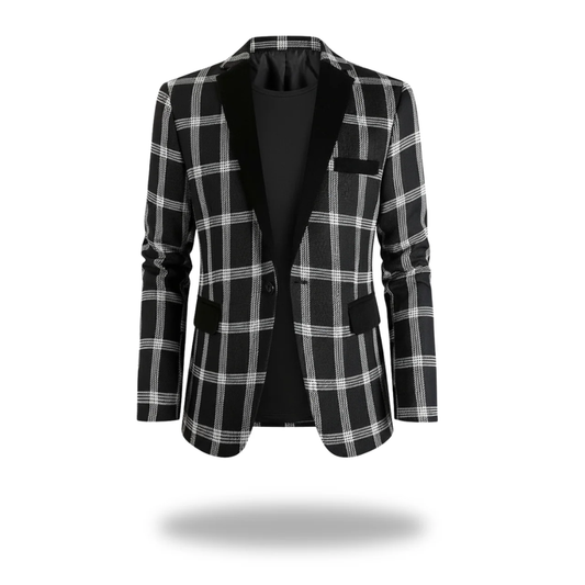 Peter | Men Modern Tailored Checked Blazer