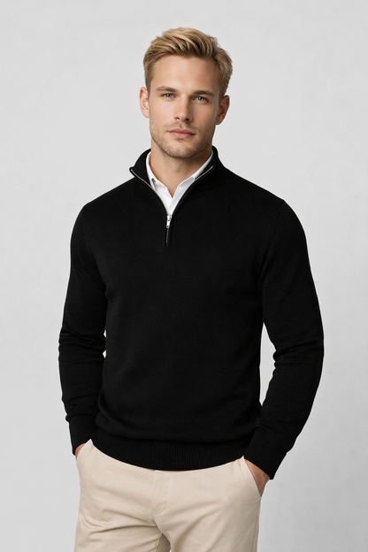 Lucas | Men Half Zip High Neck Sweater