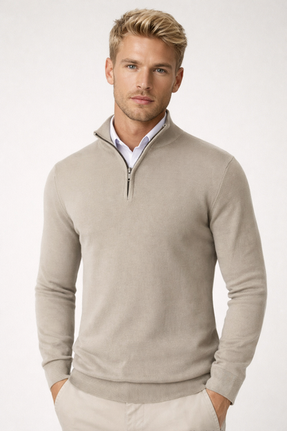 Lucas | Men Half Zip High Neck Sweater