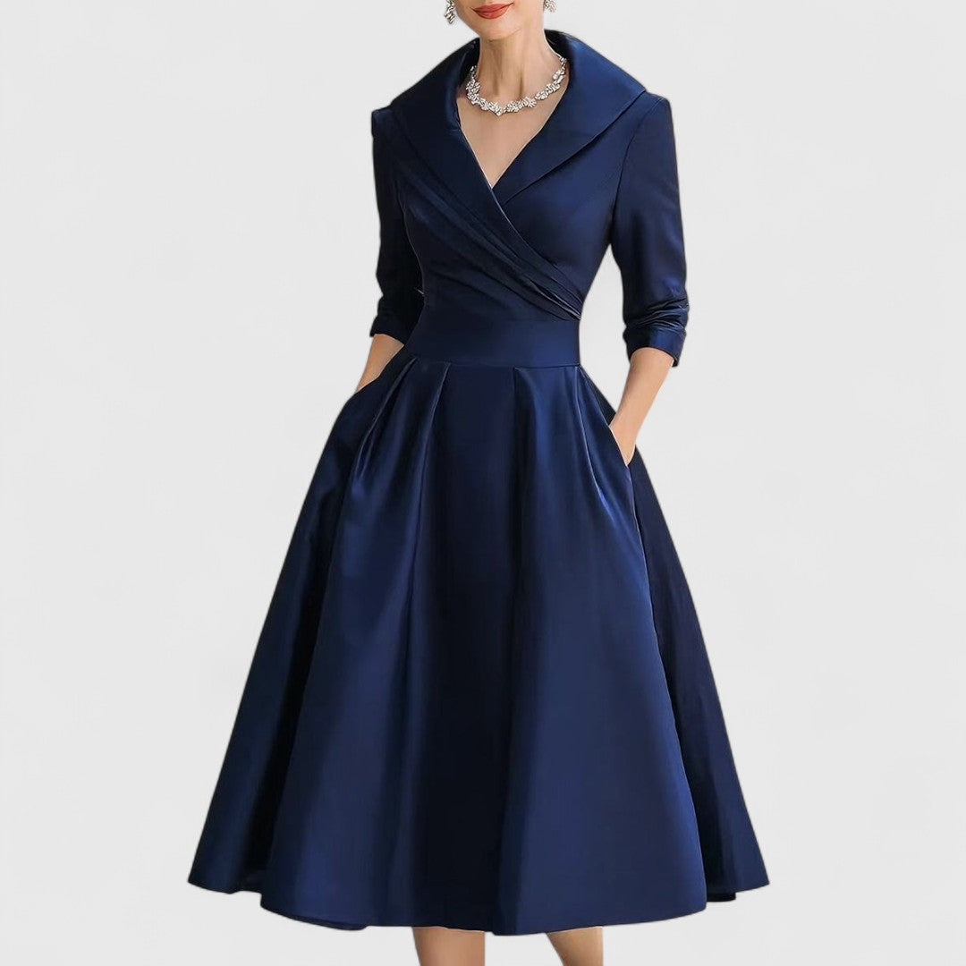 Catherine | Women Elegant A-Line Midi Dress