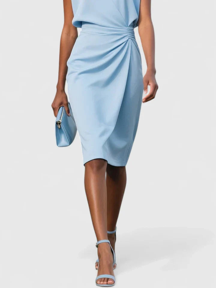 Alice | Women Sophisticated Ruched Midi Dress