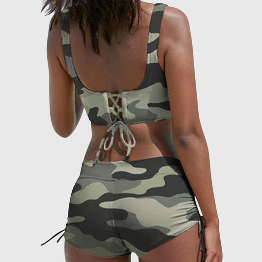 Brooklyn | Women’s Camo Stylish Two-Piece Bikini Swimsuit