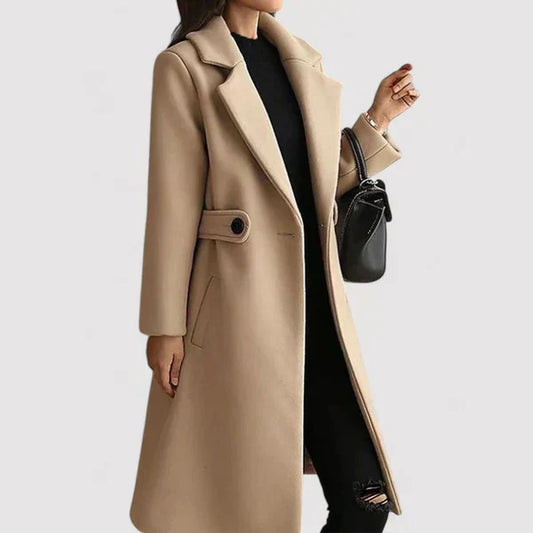 Katie | Women Classic Belted Long Coat