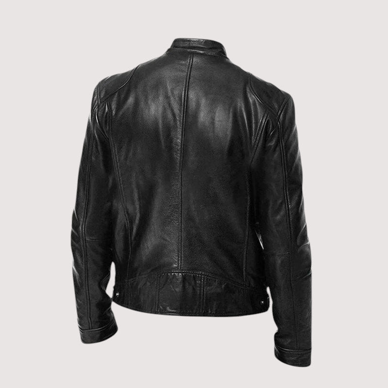 Adam | Men Classic Zip-Up Moto Jacket