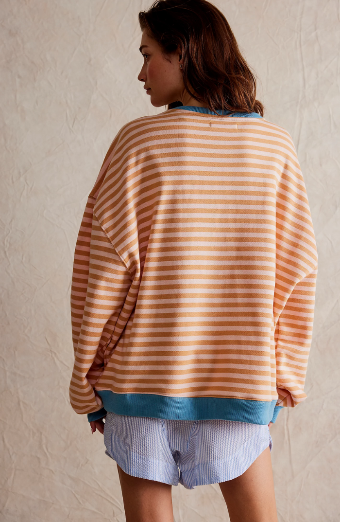 Freya | Women Spring Striped Crewneck Sweater