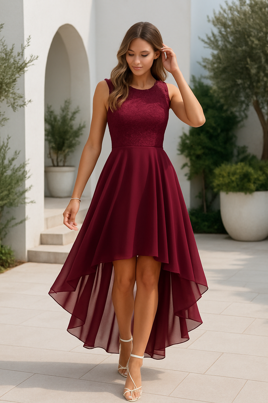 Catherine | Women Wedding Guest High Low Dress