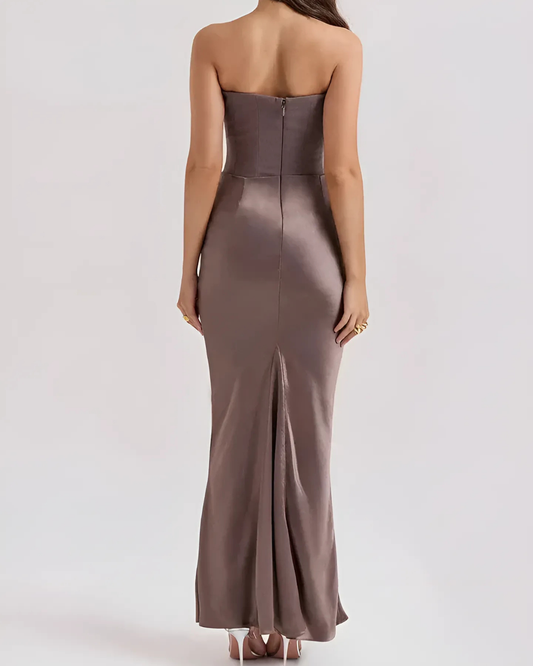 Beatrice | Women Wedding Guest Draped Maxi Dress