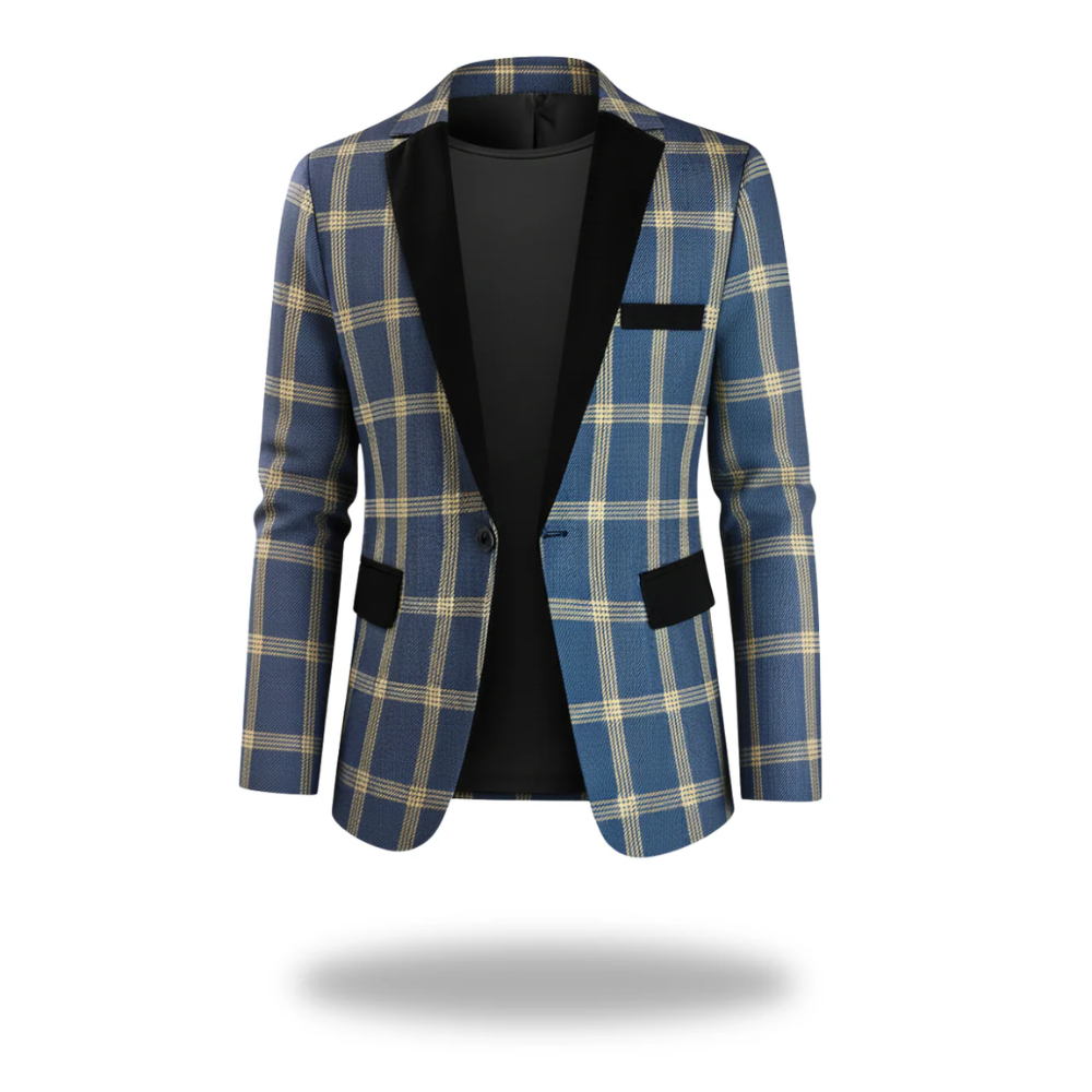 Peter | Men Modern Tailored Checked Blazer