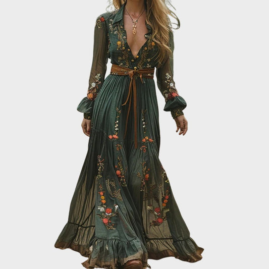 Elizabeth | Women Romantic Boho Maxi Dress