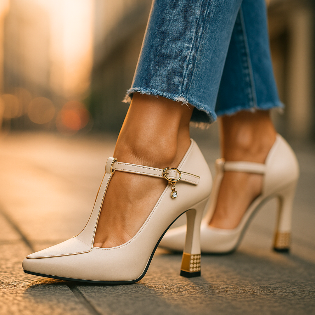 Eloise | Women Orthopedic T-Strap Heels