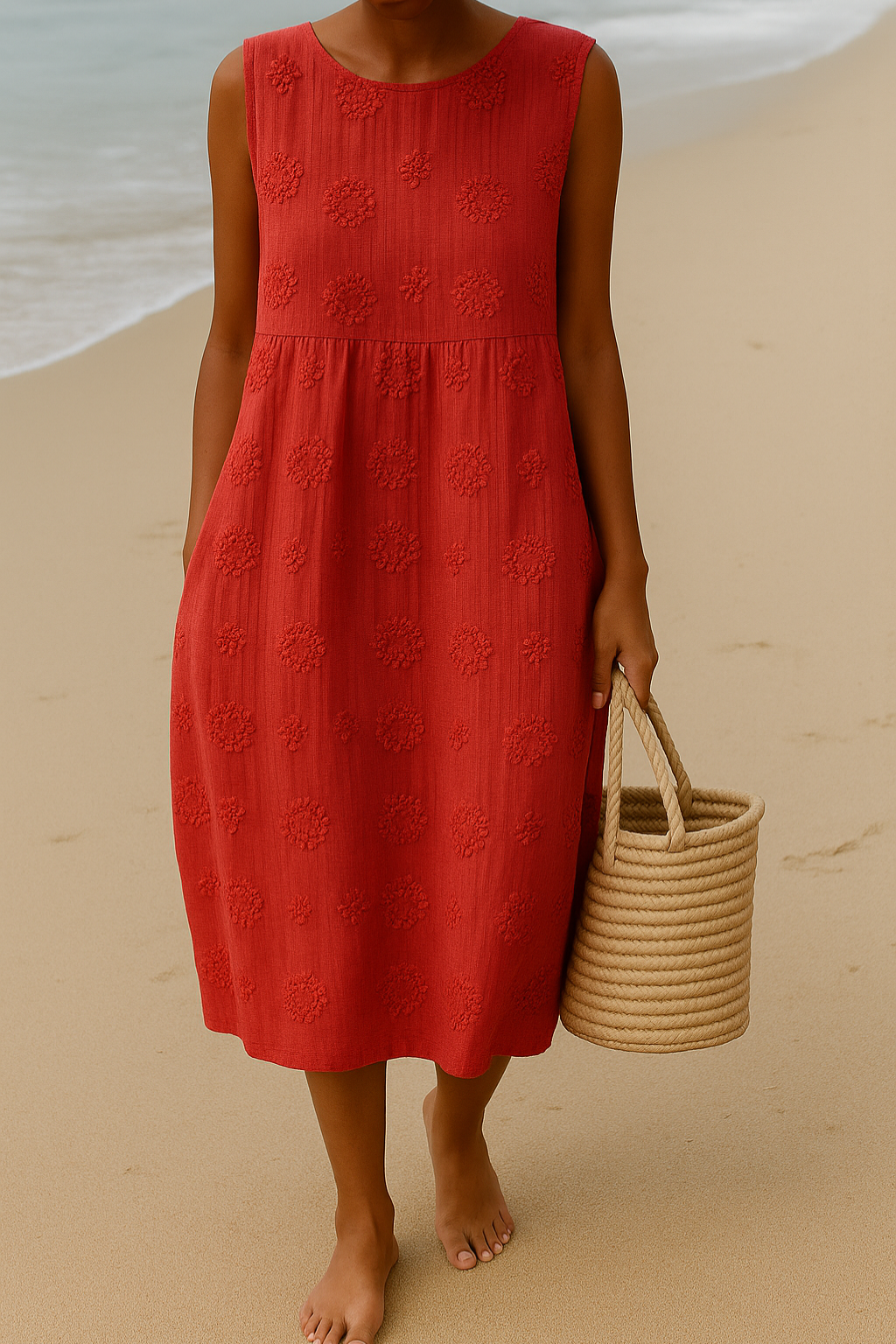 Freya | Women Casual Sleeveless Midi Dress