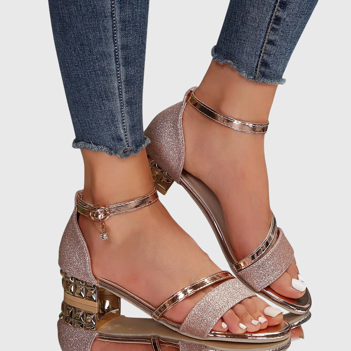 Tessa | Women Orthopedic Ankle Strap Heeled Sandals