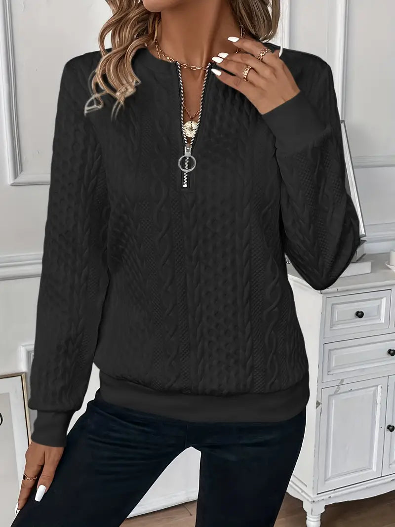 Faith | Women Spring Zip Up Sweater