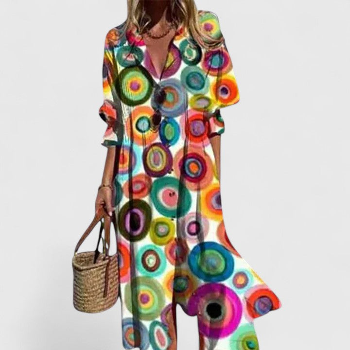 Faye | Women Elegant Floral Boho Dress