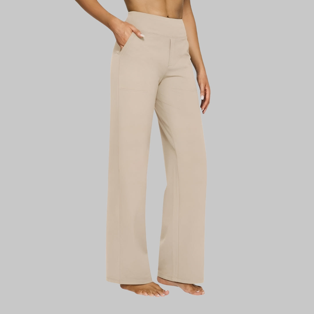 Jessica | Women Elegant High Waisted Wide-Leg Pants