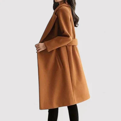 Katie | Women Classic Belted Long Coat