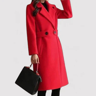 Katie | Women Classic Belted Long Coat