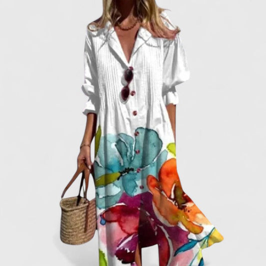 Faye | Women Elegant Floral Boho Dress