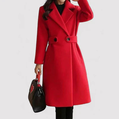 Katie | Women Classic Belted Long Coat